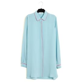 Etro Blusa de Seda Turquesa
