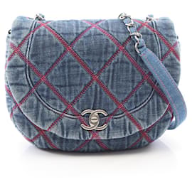 Chanel Matelassé Round Flap Shoulder Bag