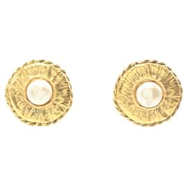 Orecchini a clip placcati in oro Chanel