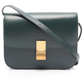 Borsa Celine Classic Medium in pelle verde - Céline