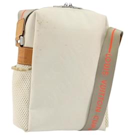 LOUIS VUITTON Damier Geant LV Cup Weatherly Bag White M80637 LV Auth bs36050