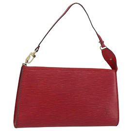 LOUIS VUITTON Epi Pochette Accessoires Pochette Rossa M52947 LV Auth 187691