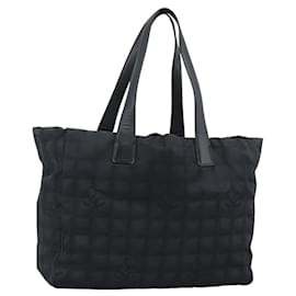 CHANEL Nuevo Bolso Tote Travel de Nylon Negro CC Auténtico ka5162