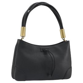 Sac à bandoulière GUCCI en cuir noir et or 108964 Auth BA13764V