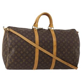 LOUIS VUITTON Monogram Keepall Bandouliere 55 Borsa Boston M41414 LV Auth bs35765