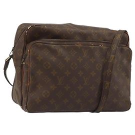 LOUIS VUITTON Monogram Nile GM Schultertasche M45242 LV Auth ar14016
