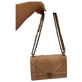 Dior 30 Montaigne Beige Leather Shoulder Bag