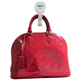 Louis Vuitton Alma - Borsa in vernice rossa