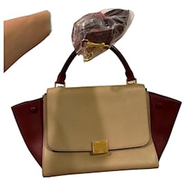 Celine zweifarbige Lederhandtasche - Céline