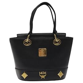 MCM Vintage Leather Handbag Black