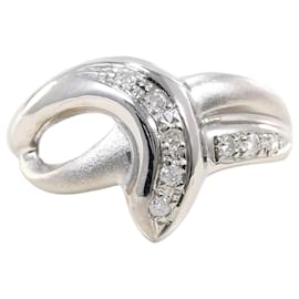 Autre Marque PT850 Platinring mit Diamant