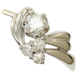 Autre Marque Platinring mit Diamant