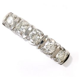 Autre Marque PT900 Platinring mit Diamant