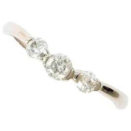 Autre Marque 18K Weißgold-Ring mit Diamant