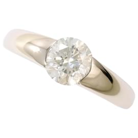 Autre Marque PT900 Platinring mit Diamant