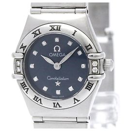 OMEGA Constellation Diamond Steel Quartz Damenuhr