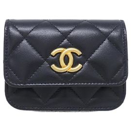Chanel AP2549 Black Leather Fanny Pack