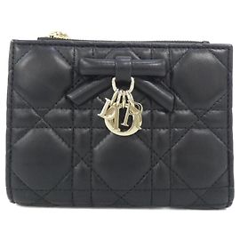 Cartera Christian Dior Lady Dahlia en piel negra