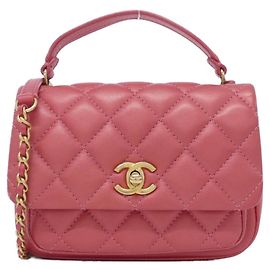Borsa in pelle rosa Chanel AS1226