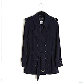 Chanel 2008 Giacca Tweed Blu Navy