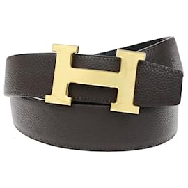 Cinturón reversible Hermes Constance de piel Medium - Hermès