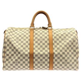 Louis Vuitton Damier Azur Keepall 50cm Borsa Boston