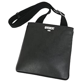 Messenger Givenchy Logo in pelle Medium