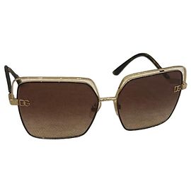 Dolce & Gabbana Gafas de sol cuadradas doradas