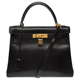 Borsa HERMES Kelly 28 in Pelle Nera - 103709 - Hermès