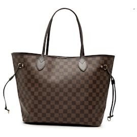 Borsa Tote Louis Vuitton Damier Neverfull MM in marrone Cerise Red