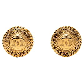 Orecchini a clip rotondi Chanel Coco Mark