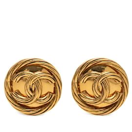 Orecchini Chanel Coco Mark Vintage placcati oro
