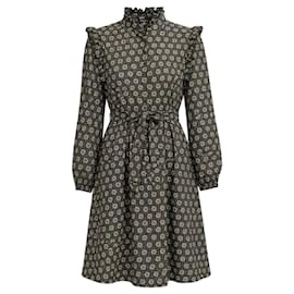 Weekend Max Mara Seidenkleid mit Blumenprint und Gürtel