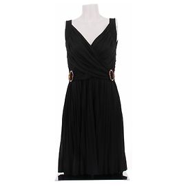 Vestido negro plisado Gucci By Tom Ford
