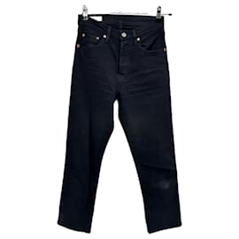 Vaqueros Levi's negros de algodón Talla 27