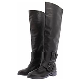 Pierre Hardy Bottes hautes en cuir noir