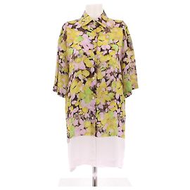 Dries Van Noten Bedrucktes Hemd Gelb Viscose XS