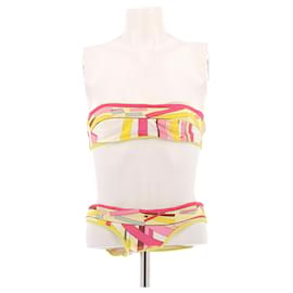 Conjunto de dos piezas de baño Emilio Pucci Mulito Rosa
