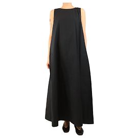 Autre Marque Maxikleid aus Baumwolle in Schwarz - Größe L