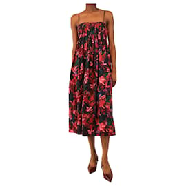 Ärmelloses Baumwollkleid mit buntem Blumenprint - Größe UK 6 - Ulla Johnson