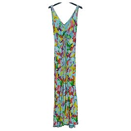 Escada Maxikleid mit floralem Print