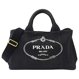 Borsa in tela nera Prada