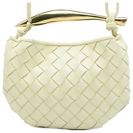 Borsa Sardine Intrecciato in Agnello Giallo di Bottega Veneta