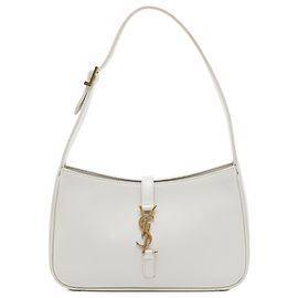 Saint Laurent Le 5 a 7 in pelle liscia bianca