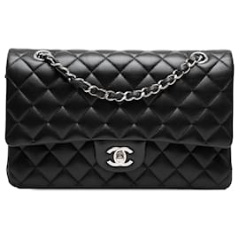 Chanel Black Medium Classic Lambskin Double Flap