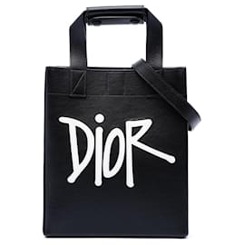 Tote Dior Black Stussy con piccolo logo applicato