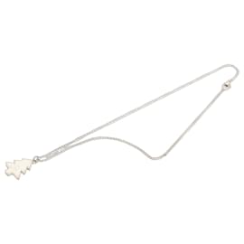 Collar con colgante Chanel Silver CC Brass Tree