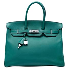 Hermès Green Epsom Birkin Retourne 35