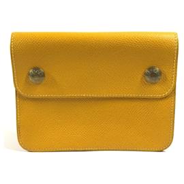 Hermès Marsupio in pelle Courchevel giallo Hermes