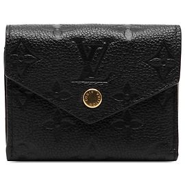 Louis Vuitton Victorine Portemonnaie in schwarzem Monogram Empreinte